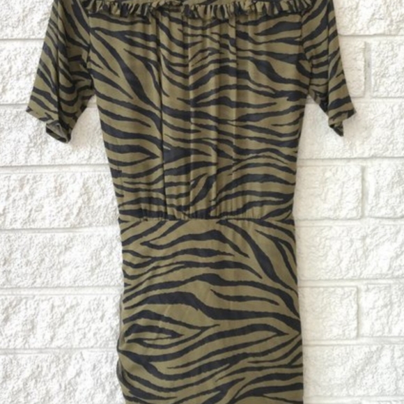 Veronica Beard Dakota Dress Olive size 2 - Picture 3 of 5